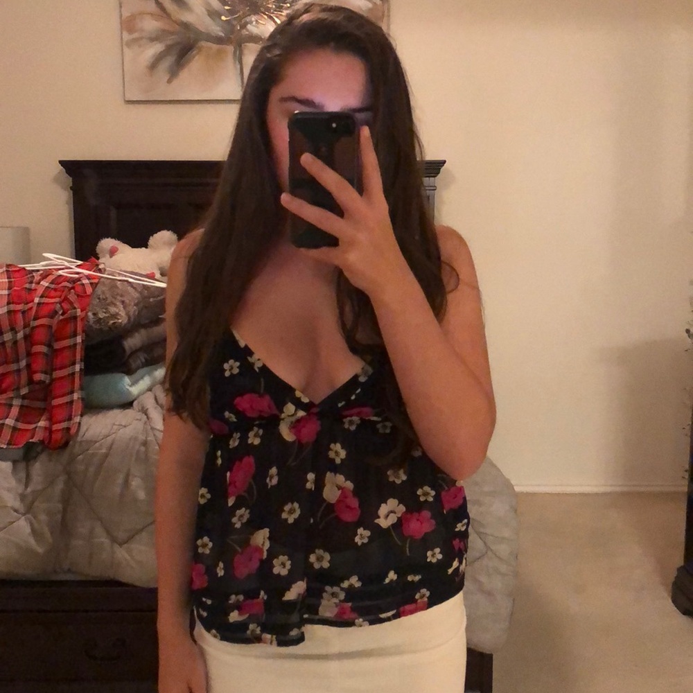 Sheer Floral Tank